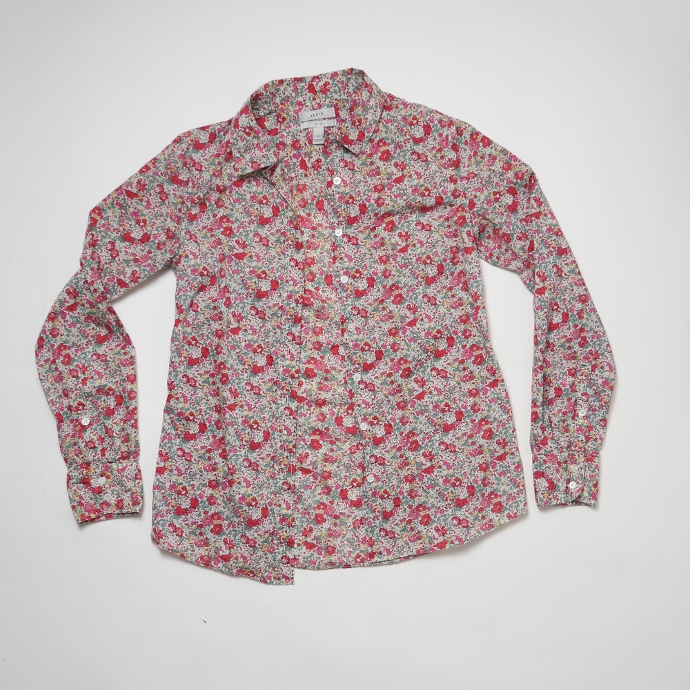 J Crew Floral Perfect Shirt